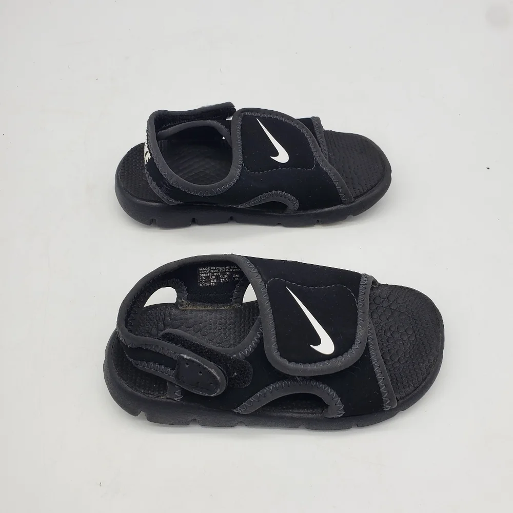 Nike Shoes Toddler 7C Sunray Adjust 4 Black Strap Kids Sandals